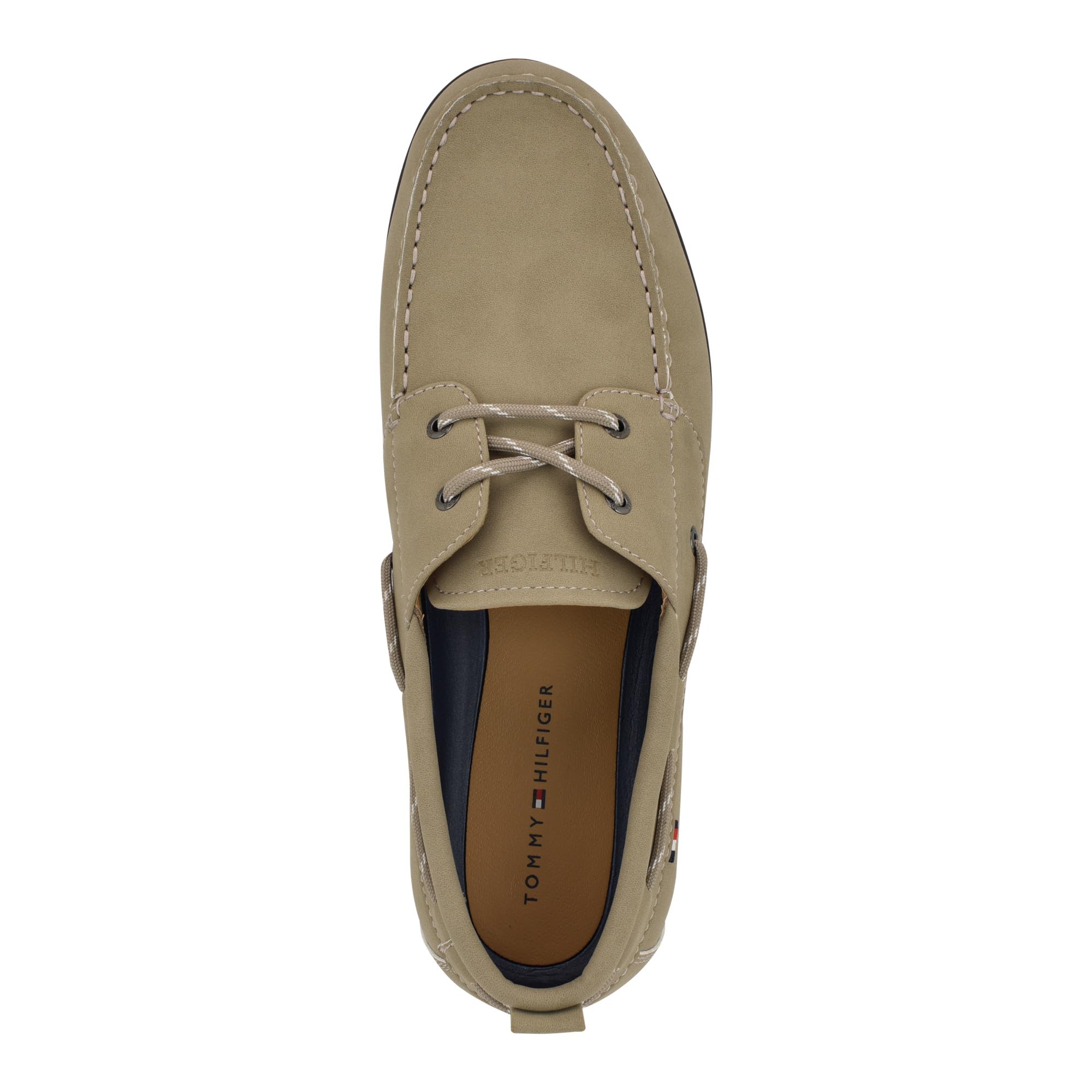 Tommy Hilfiger Herren Sator Bootsschuh, Taupe, 42 EU | Freizeitschuhe