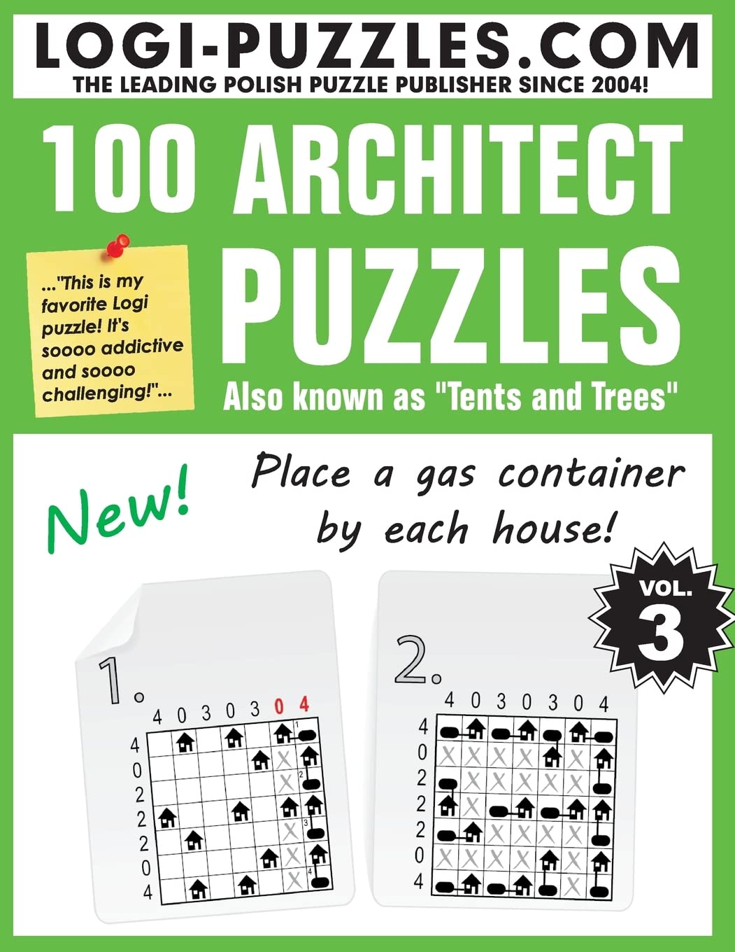 100 Architect Puzzles: Tents and Trees: Volume 3
