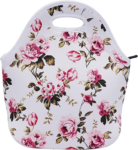 Bolsa de almuerzo de neopreno aislada para mujeres, hombres, adultos, niños, adolescentes, adolescentes, niñas y niños pequeños