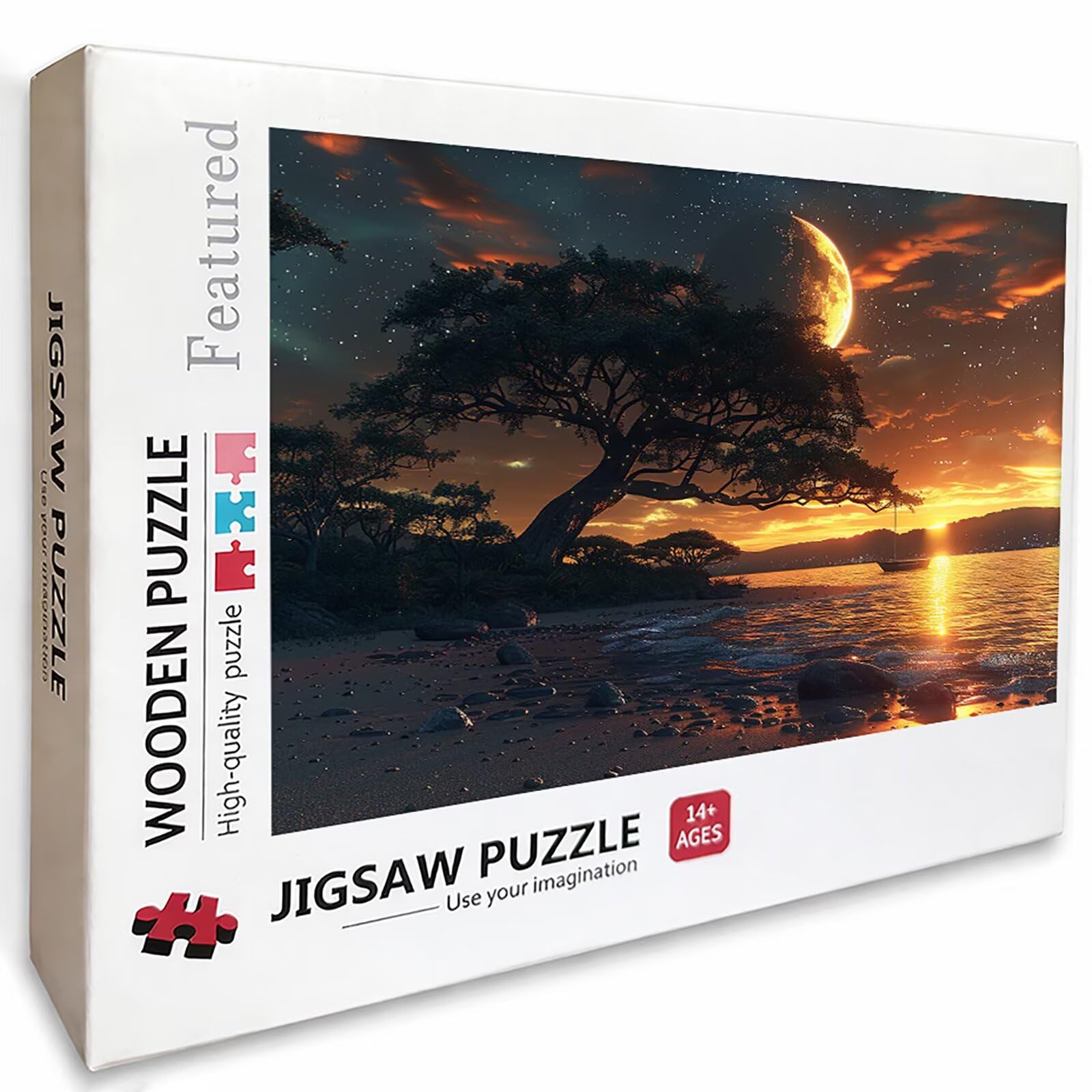 Baum Puzzle 5000 Teile für Erwachsene, DIY Holzpuzzle 156x105cm, Holzpuzzle Erwachsene für Die Ganze Familie, Groß Deko Puzzles und Geschenke, Clevere Rätsel, Geschenk für Mädchen, (SternenSky) B-9021