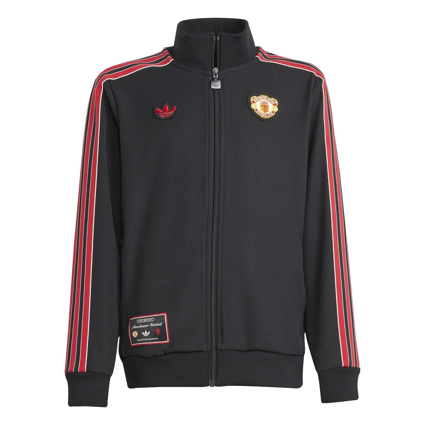 adidas Kids Manchester United FC Terrace Icons Track Top Black 11-12 Years