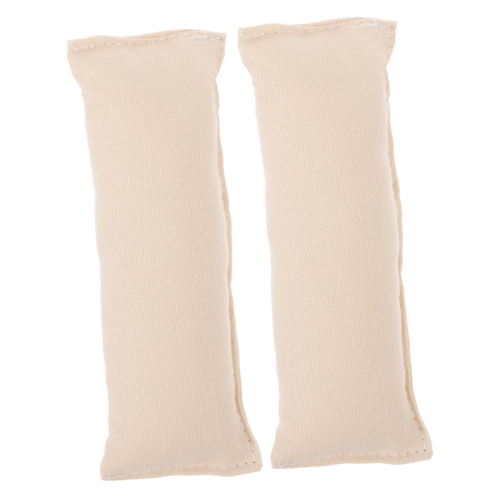Happyyami 2pcs Cotton Wrist and Elbow Pads Creamy White Slip Ergonomic Support Mat for Computer Desk Office Keyboard