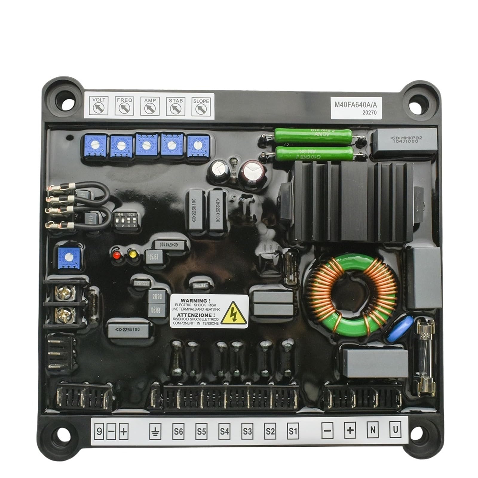 CSKWLLNBC 1pcs AVR Voltage Regulator M40FA640A Brushless Diesel Generator Accessories