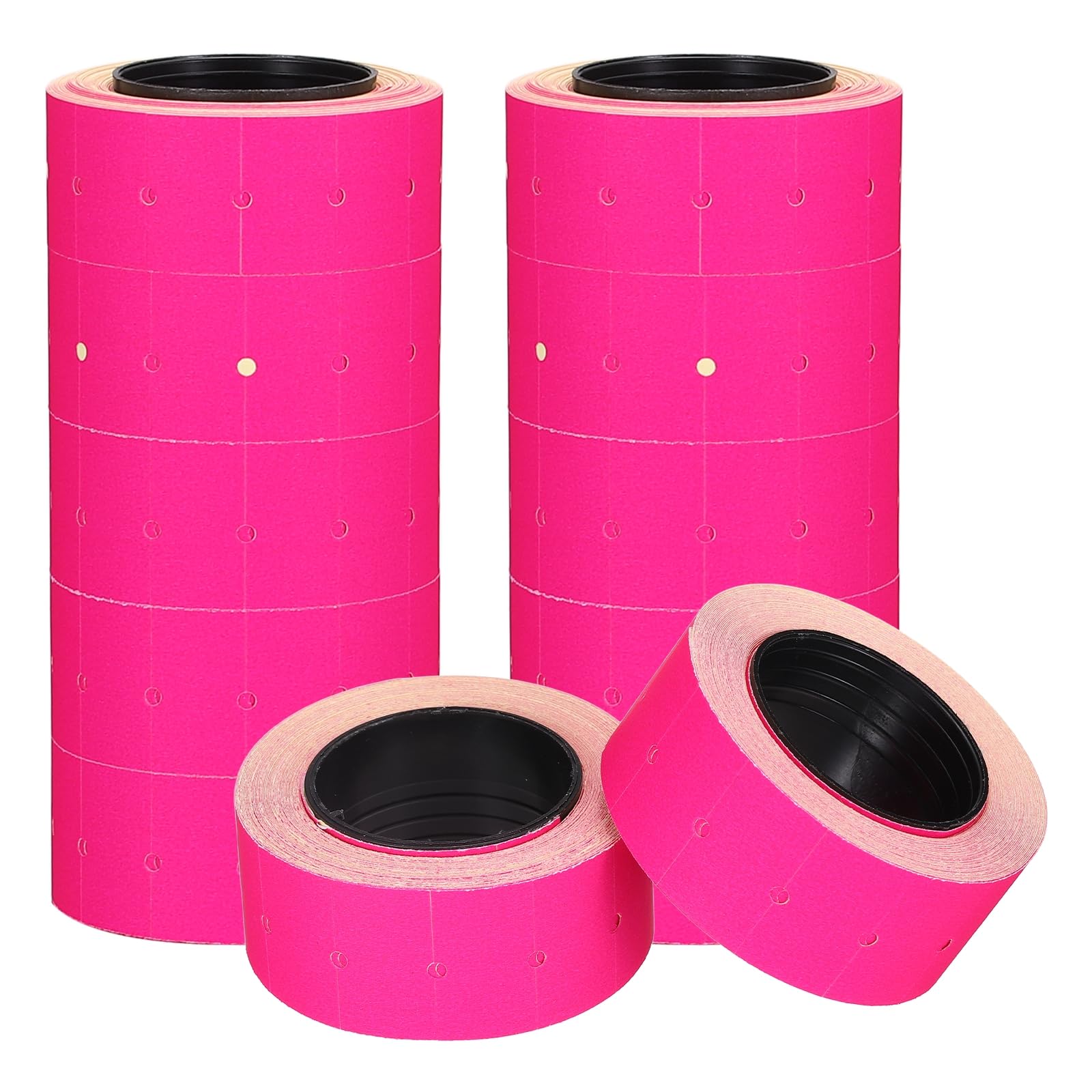 PATIKIL Price Gun Labels for Mx-5500, (10 Roll 6000Pcs, Rose Red), Sticky Price Marker Label Stickers Blank Tag Stickers, Suit for - Retail Shop Office