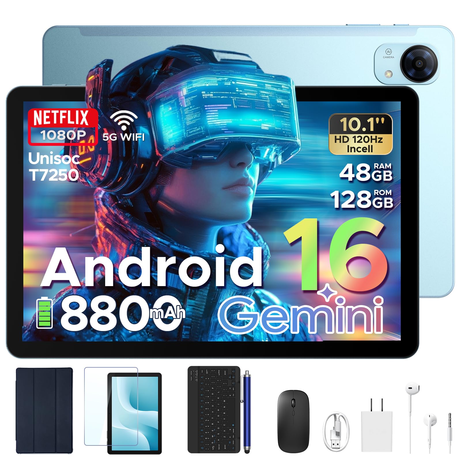 Android16 タブレット 10インチ 48GB+128GB+2TB拡張 Amazon.co.jp: 【Android16 タブレット 10インチ 高性能・120Hz】P10