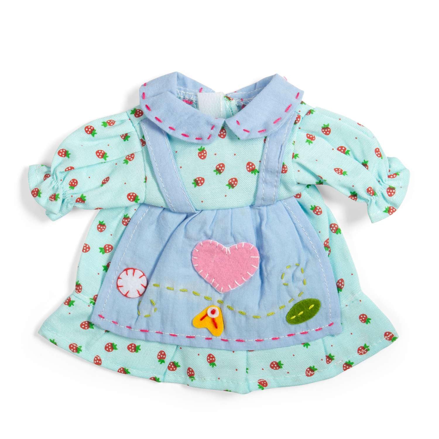 Bigjigs Toys Blue Strawberry Dress Small | Stylish Doll Clothes & Dresses