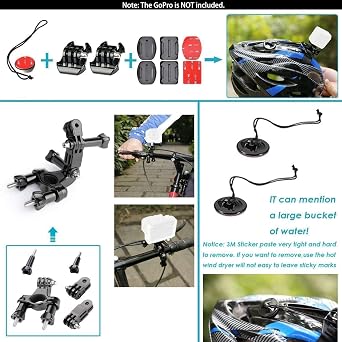 Navitech 50-in-1 Action Camera Accessories Combo KIt with EVA Case Compatible with HTKJ Original Mini Ultra 4K HD1080P WiFi DV Action Sports Camera Waterproof Camcorder