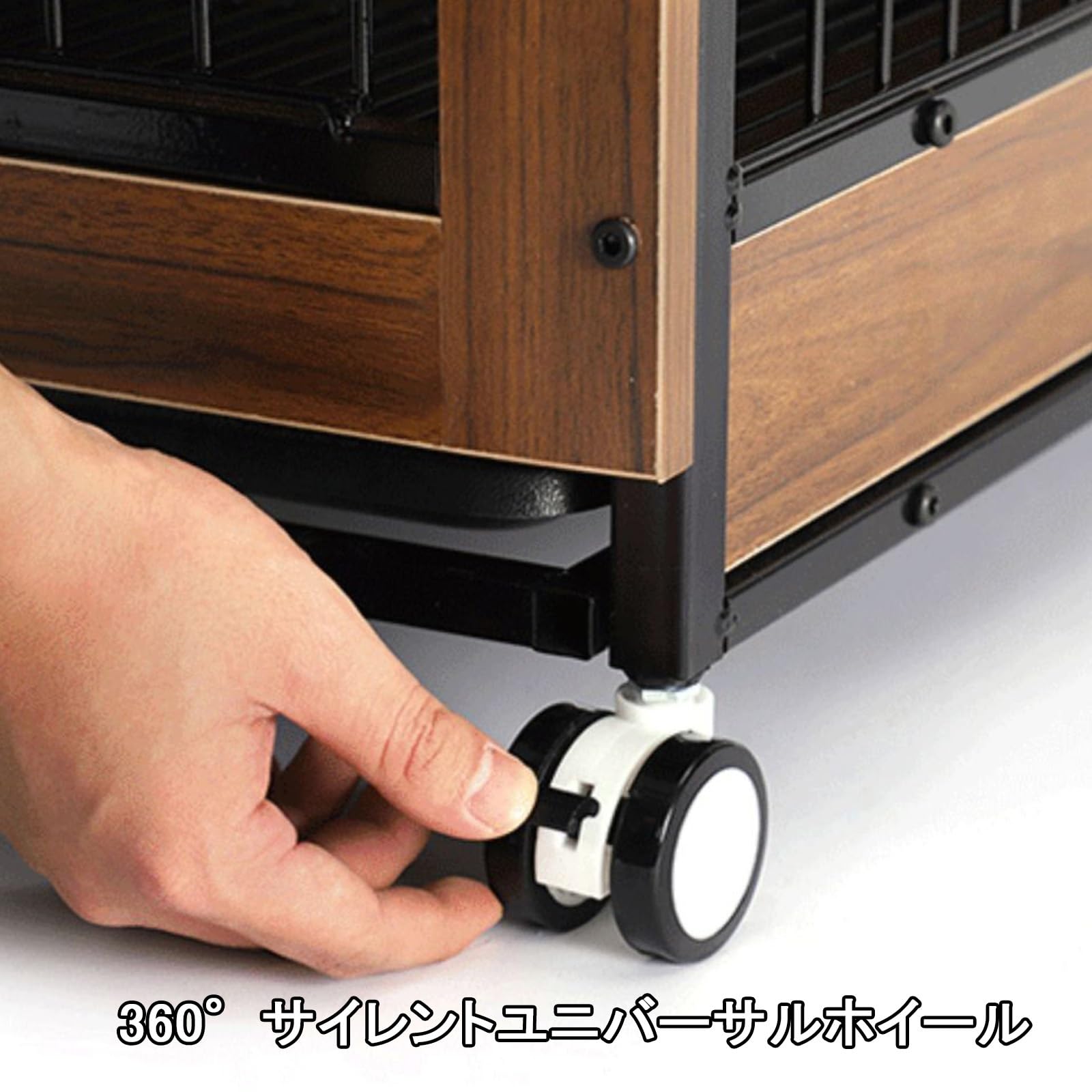 Amazon.co.jp: DKPLOE 木犬ケージ 木製犬クレート屋根付き犬ケージト
