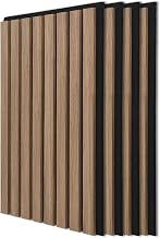 Art3d Set of 4 Wooden Wall Panels | For interior decoration, wall, ceiling, kitchen, living room, bedroom, office, dark walnut
