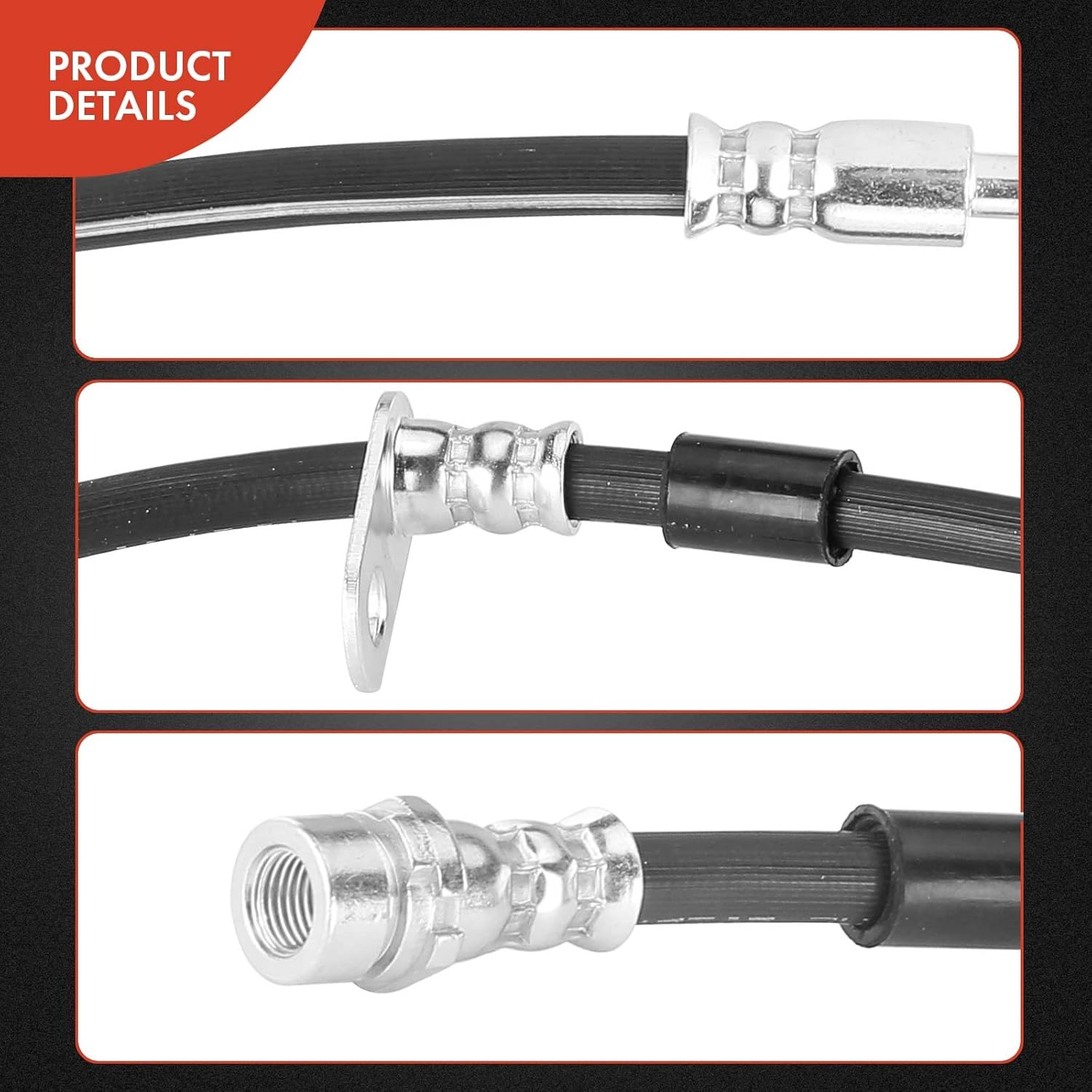 A-Premium Front Driver Brake Hydraulic Hose Compatible with Select Ford Models - Fiesta 2011-2019 - Replace# D2BZ2078B