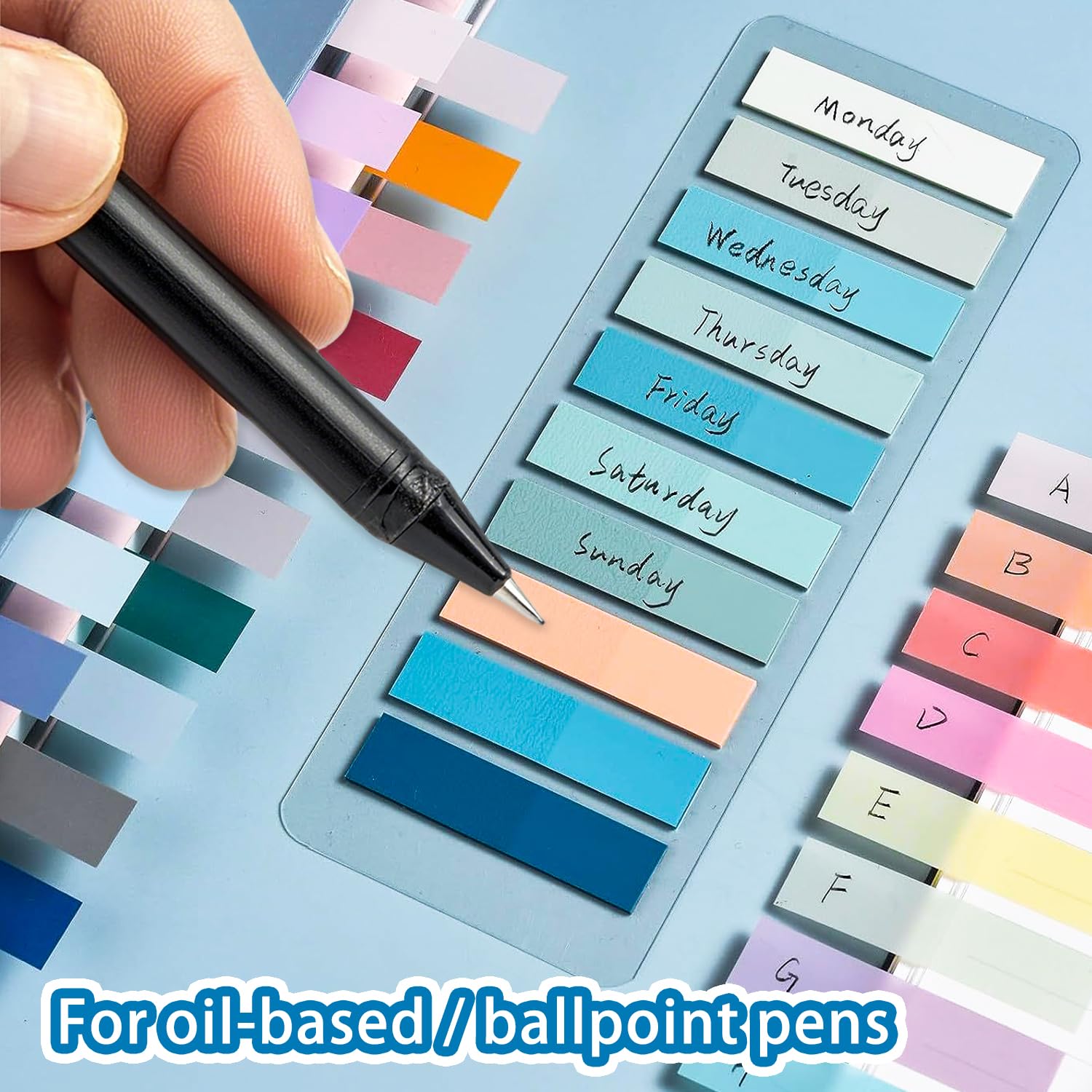 1200 Pcs Sticky Tabs, Index Tabs, Book Tabs, Annotation Tabs, Writable & Repositionable Book Tabs - Image 3
