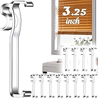 Vista 9 de Clips de cenefa de 3 pulgadas, clips de cenefa transparentes de plástico para horizontal (6 piezas)