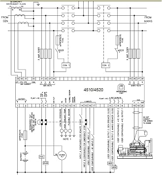 DSE4520 AMF Control Module Automatic Transfer Switch with LCD Display Generator Auto Start Controller Mains Failure Detection