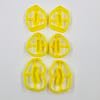Set of 6 Organic Shape Donut Clay Cutter, 3D polymer clay cutter set