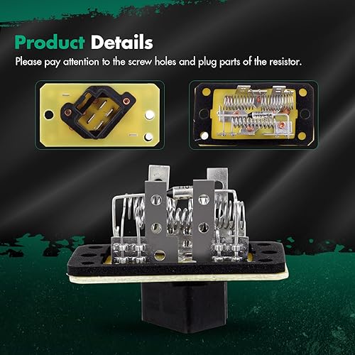 Miniatura 308 de SCITOO Resistencia de motor de ventilador HVAC para 2008-2013 para Chrysler 300/2008-2016 para Town & Country/2008-2010 para Dodge Charger/2008-2018