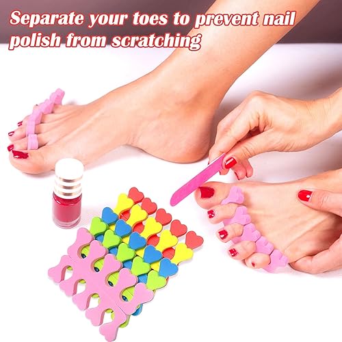 Miniatura 3 de 10 separadores de dedos para pedicura, separador de dedos de esponja suave para esmalte de uñas, separadores de dedos, separadores de dedos para