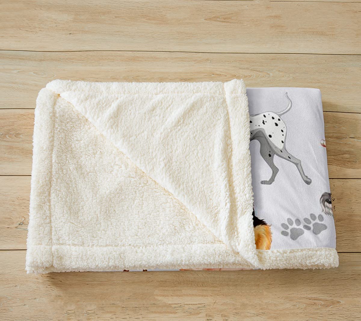 Manta de felpa para perros pequeños con dibujos animados para perros pequeños, manta de felpa para mascotas, cachorros, amantes de los animales, manta de Sherpa para sofá cama, tamaño King 87 x 94 pu