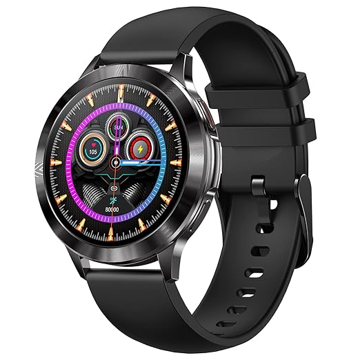 Fire-Boltt Mystic 1.3″ AMOLED Display Smartwatch, Bluetooth Calling, 360*360 pixels high resolution, 680 NITS Peak Brightness, 60Hz Refresh Rate, Dual Button Technology, Whatsapp Notification (Black) at Rs. 1999