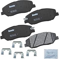 Vista 368 de Pastillas de Freno Delanteras Cerámicas Bendix Priority1 CFC430A para Modelos Selectos INFINITI G35, I30, Nissan 350Z, Altima, Juke, Maxima, Sentra