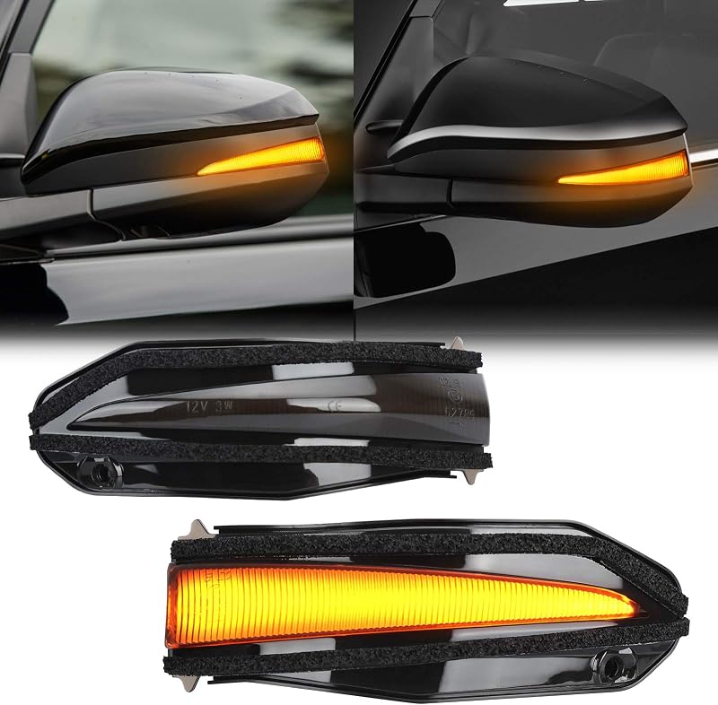 Luzes de seta LED sequenciais para retrovisor lateral SUPAREE para Toyota 4Runner 2014–2024 – Par