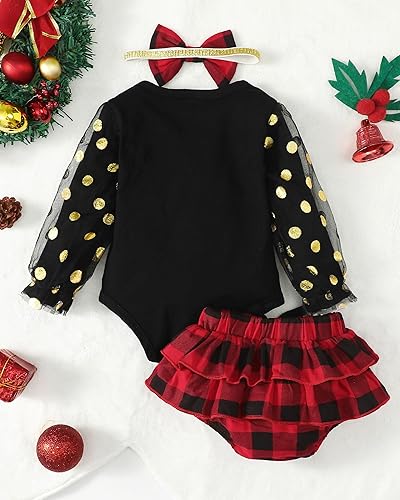 Miniatura 3 de Mioglrie Newborn Infant Baby Girl Clothes Outfits Romper Baby Girl Skirt Set Floral Baby Clothes for Girls Fall Winter