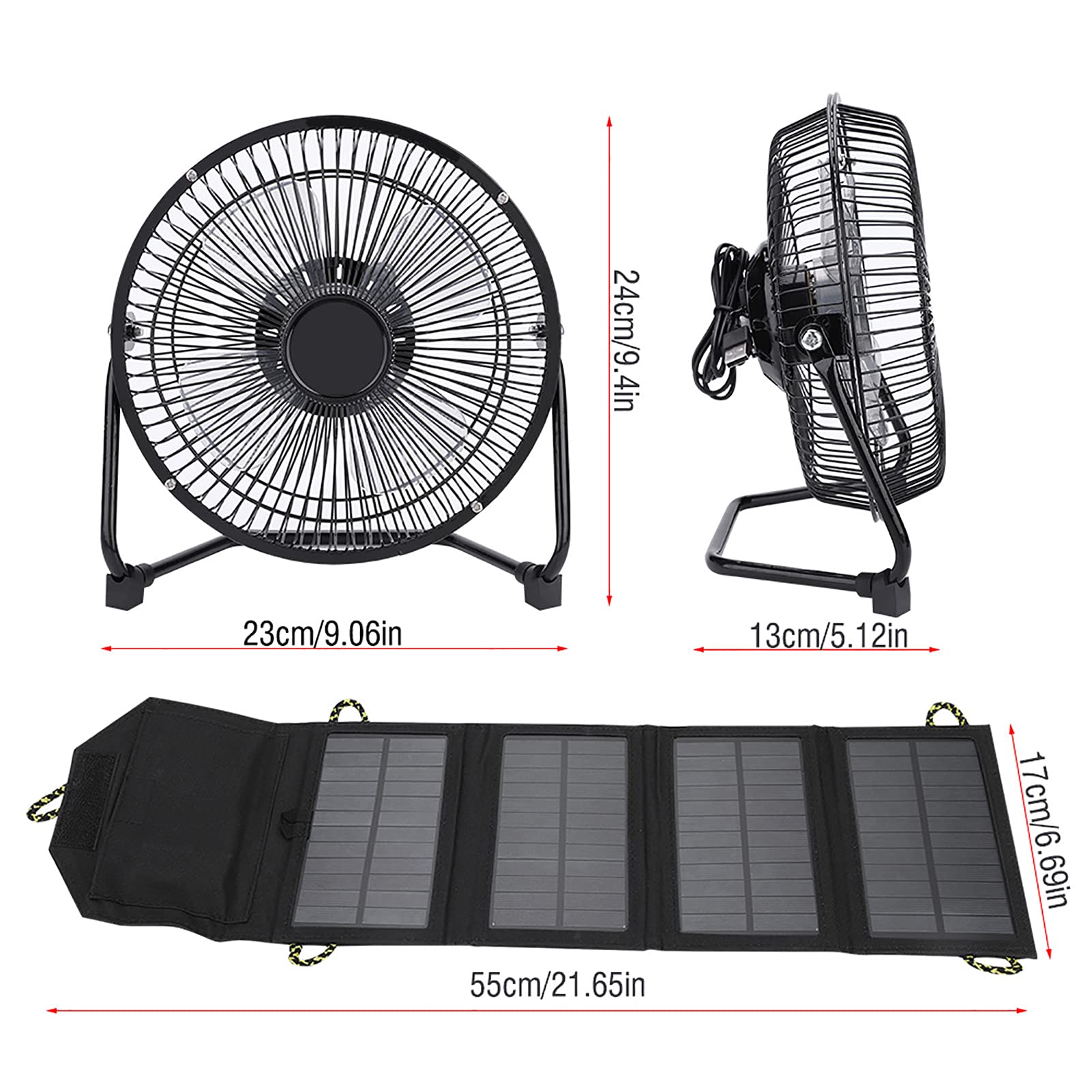Chargeur de Téléphone de Sac Pliant D'énergie Solaire de Camping en Plein Air de 7W 5.5V avec Le Câble