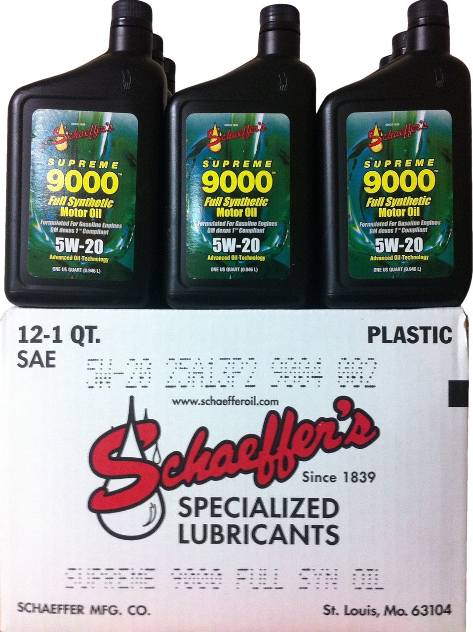 Amazon.com: Schaeffer's 9000 Supreme Full Synthetic 5w-20 Motor