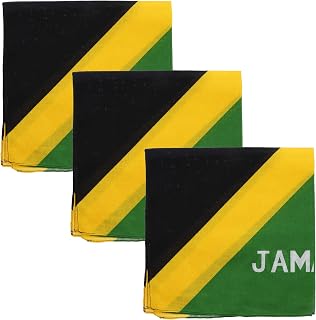 Set of 3 Large Cotton Bandanas - Carribean Flags