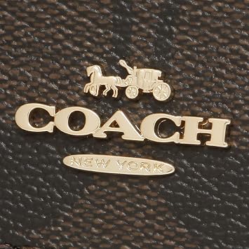 Coach 7331 IMAA8 Trifold Wallet Outlet Signature Mini Wallet Brown Women's