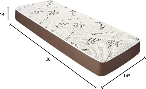 Miniatura 3 de Fortnight Bedding - Colchón de espuma viscoelástica con gel para cama de vehículos de uso recreativo, catre, y sofá cama