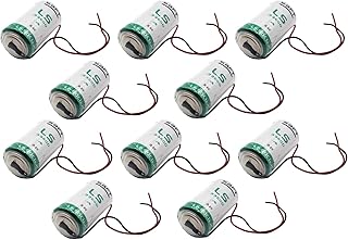 10x SAFT LS33600_WIRE D 3.6V 1700mAh Lithium Battery for Smart Munitions, RFID Tracking, Intrusion Sensors, Invisible Fencing, Asset Tracking, Theft Prevention, Locator Beacons SAFT MFG PN 700071