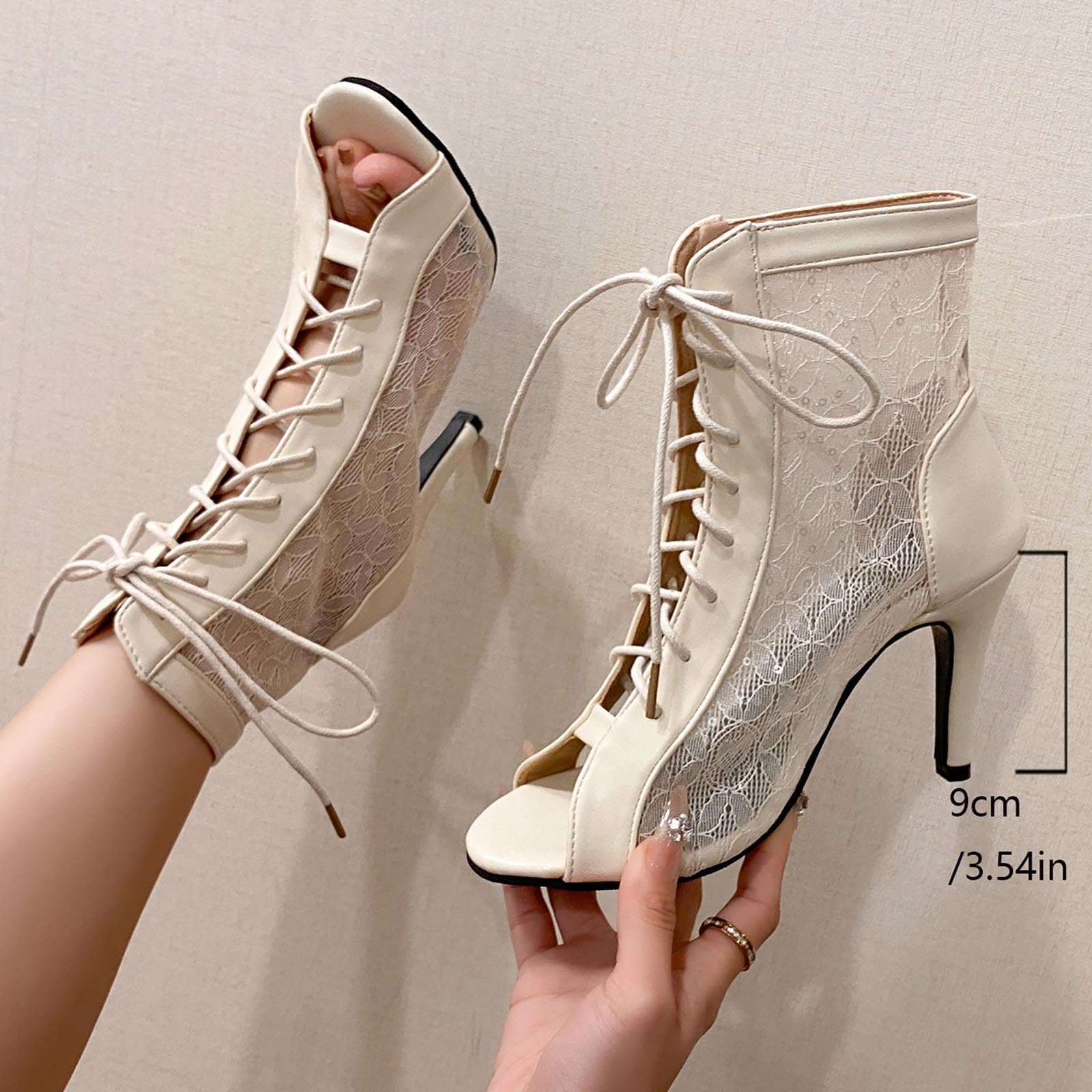 Generisch 2026 9 Cm Tacco Sottile Tacco Alto Partito Scarpe Da Donna Tacchi Alti Chunky Tacchi Moda Scarpe