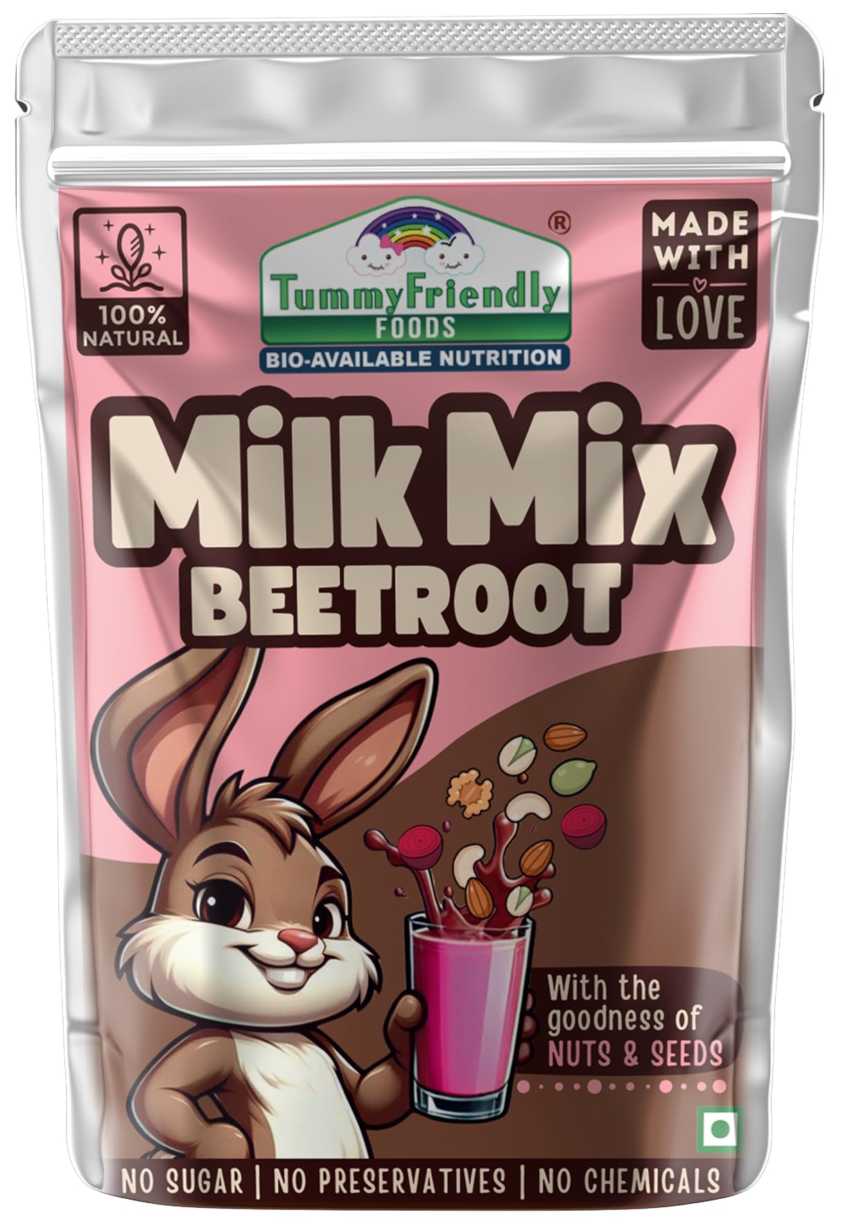 Tummy Friendly Beetroot Milk Mix for kids. Made of organic nuts, seeds, healthy milk mix for toddlers, 1 year, 2 year old baby and elder kids. kids milk powder mix - 200g Trial Pack (B0D7HX3PQS) Amazon Price History, Amazon Price Tracker