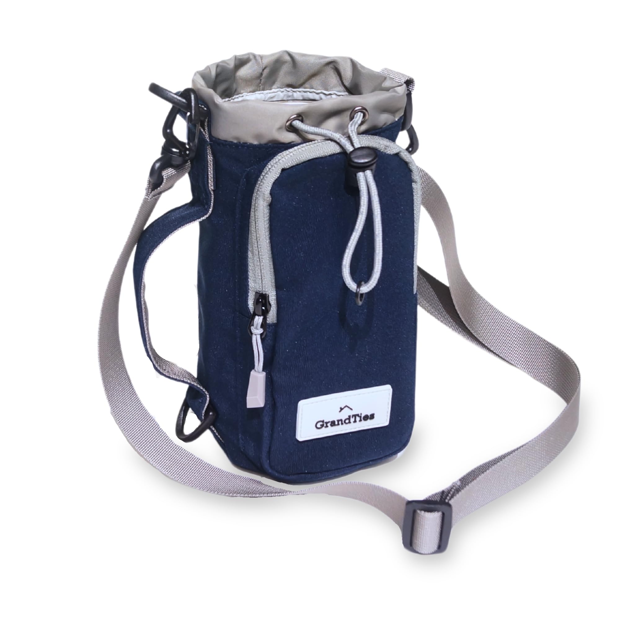 GrandTies Water Bottle Carrier with Strap (Space Blue)