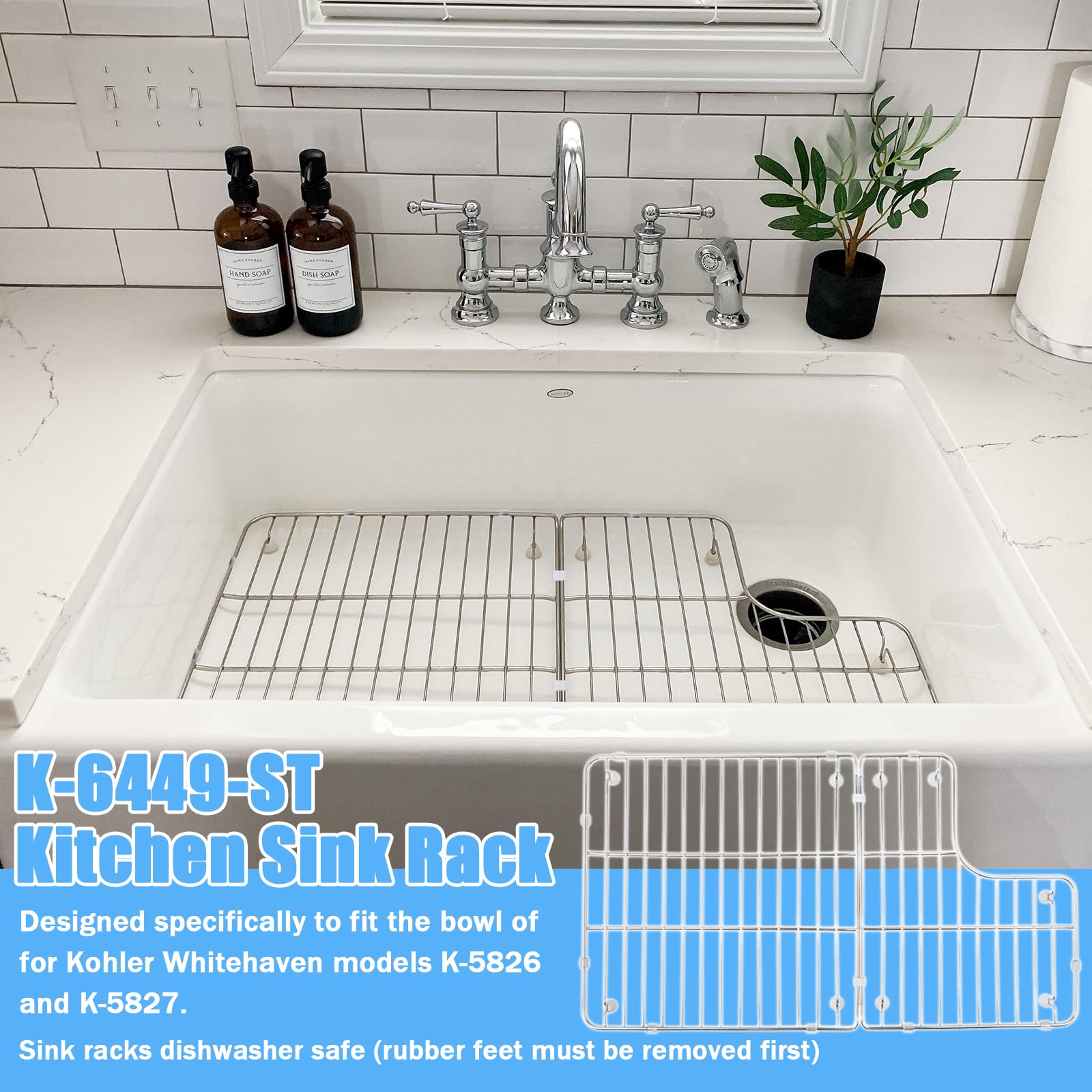 せんよう shihaku 32 Amazon.com: K-6449-ST Kitchen Sink Rack, for Kohler