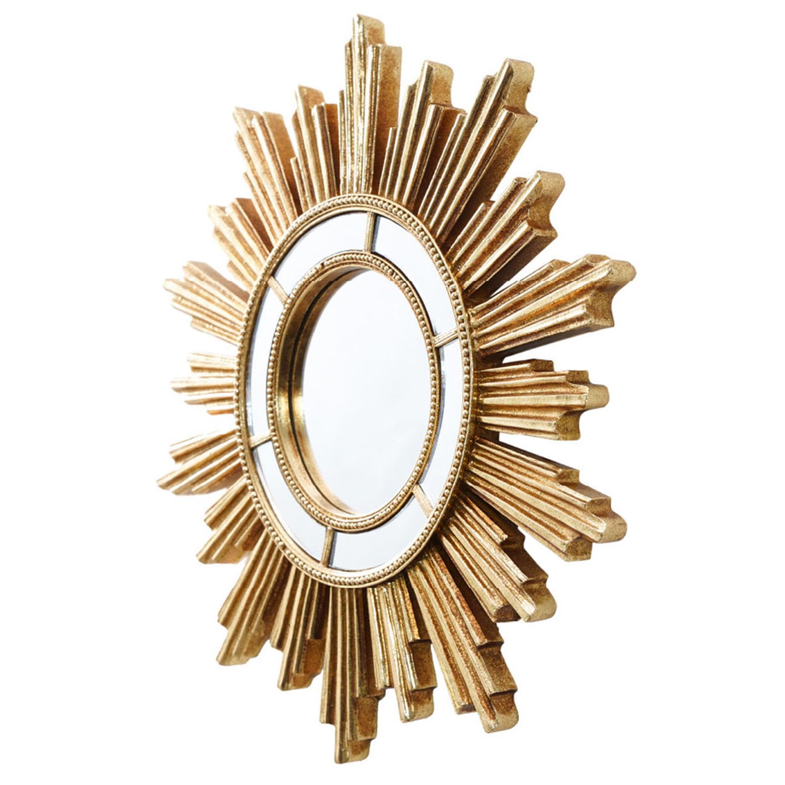 Miroir de maquillage doré pour mur salon chic déco moderne