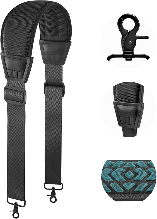 3D Air Cushion Ultra Comfortable Duffel Bag Strap,67" Universal Laptop Shoulder Strap, with Double Adjustable Buckles and Metal Hooksfor Briefcase Computer Messenger Bag (Reduced Stress)