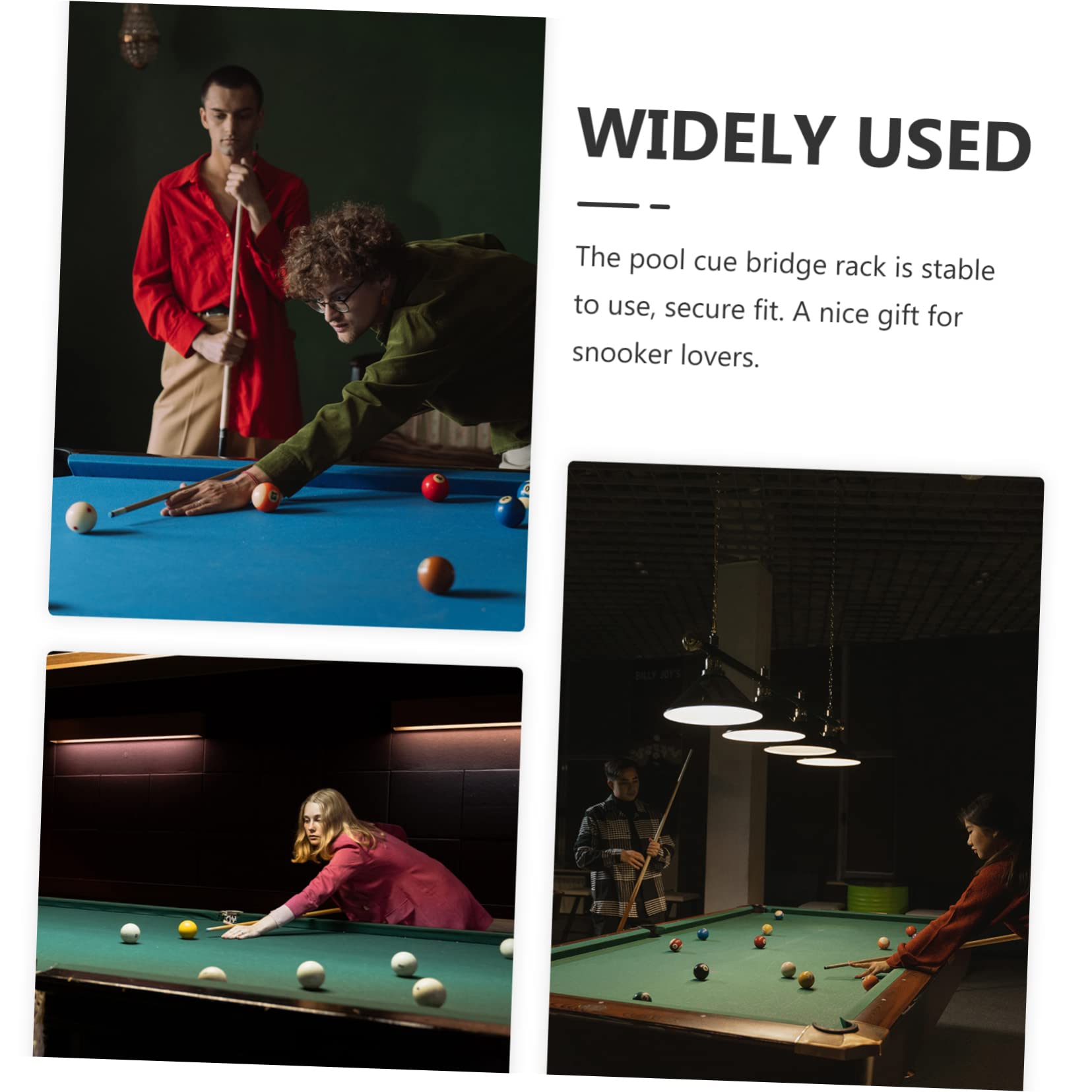 ifundom 2sets Pool Billiards Bridge Sticks Portable Slide Rod Brackets for Height Durable Billiard Accessories 10pcs*2