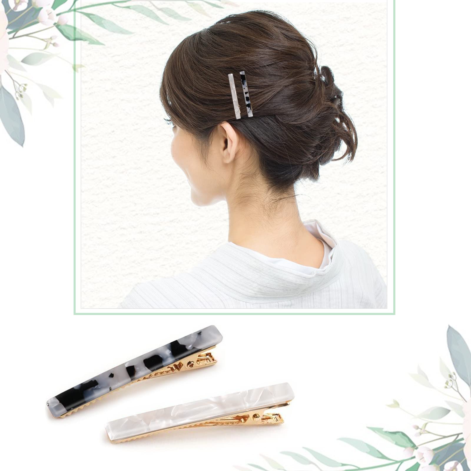 Amazon.co.jp: Rikomi ダッカール ミニ ヘアクリップ くちばしクリップ 