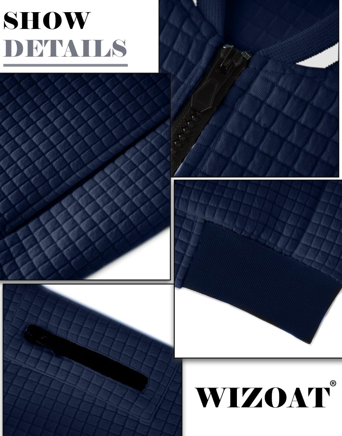 Mens Casual Jacket Lightweight Jacket Varsity Coat - Image 5