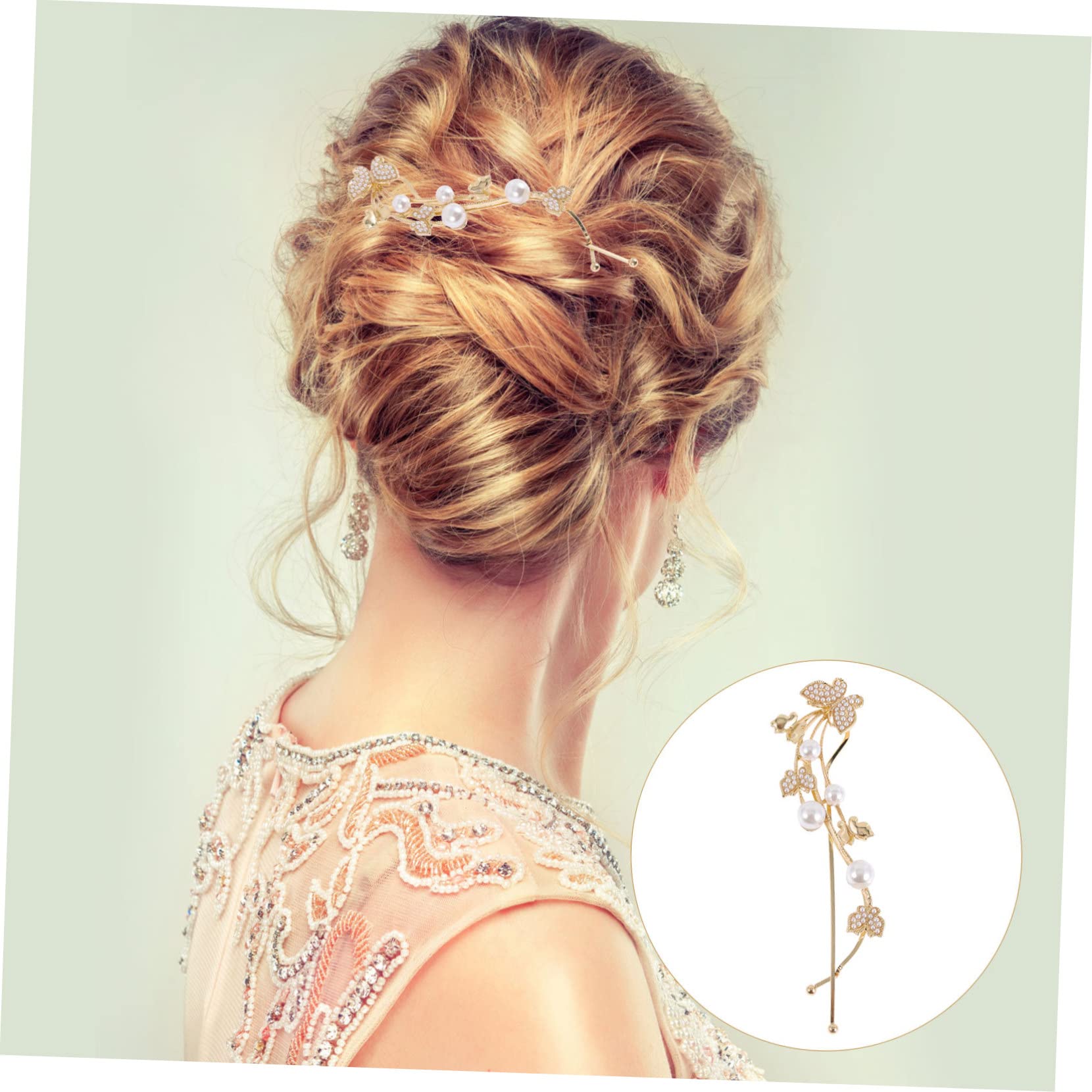 minkissy 10pezzi Fermagli Per Stile Vintage Con Perle Di Clip Forma Di Farfalla Per Donne e Ragazze Accessori Eleganti Per Ogni Occasione