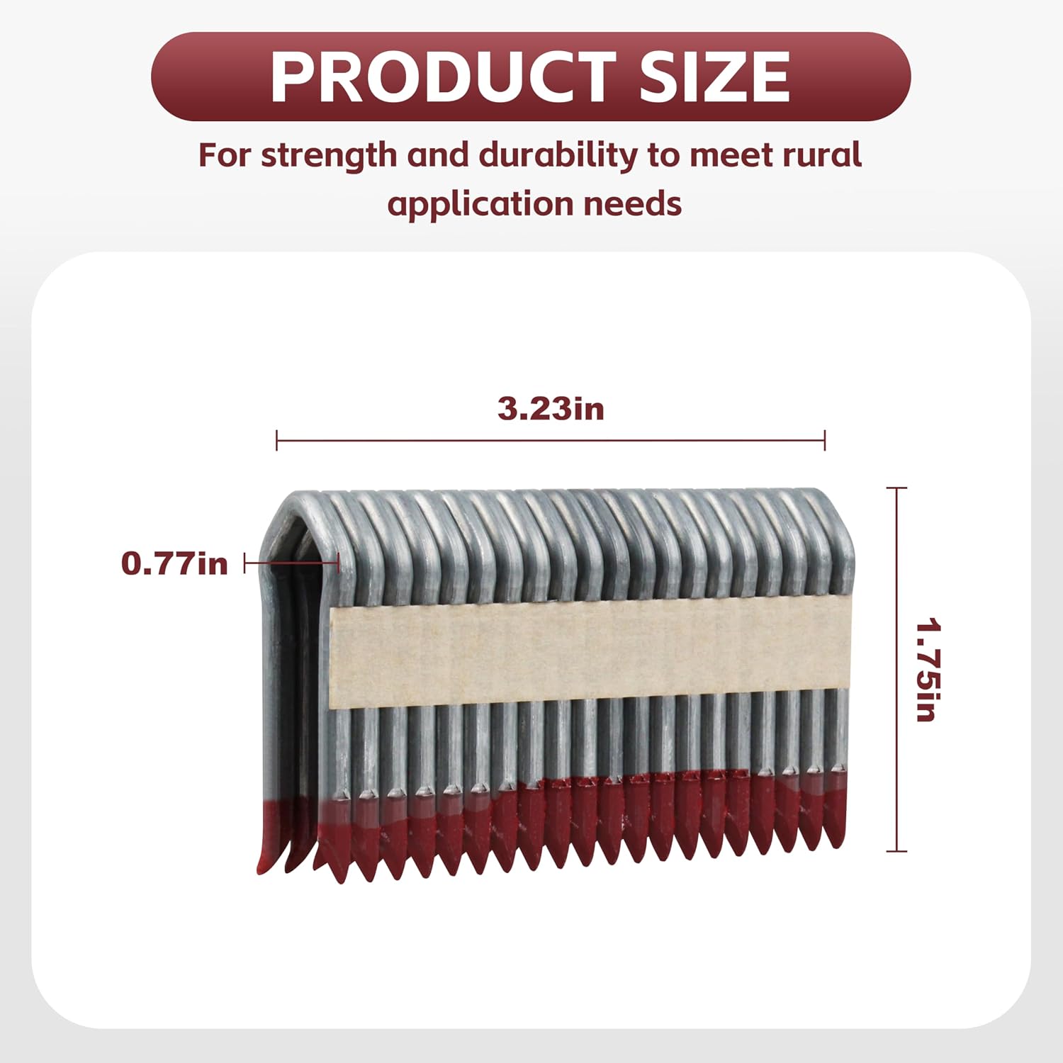 MPU134-960 1.75" 9 Gauge Galvanized Staples for Milwau-kee M-18