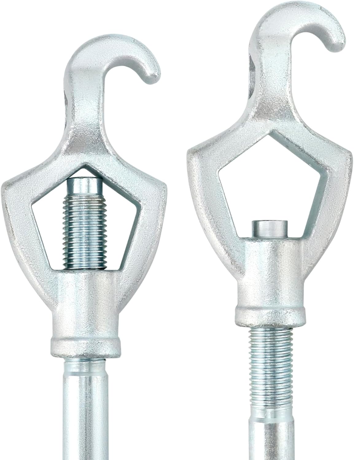 QWORK Adjustable Fire Hydrant Spanner Wrench, 16-1/4 in Length, Fits 1-1/2 to 3 in Bolt Heads, Heavy-Duty Steel with Zinc Coating, Long Handle for Added Torque, 1 Pack