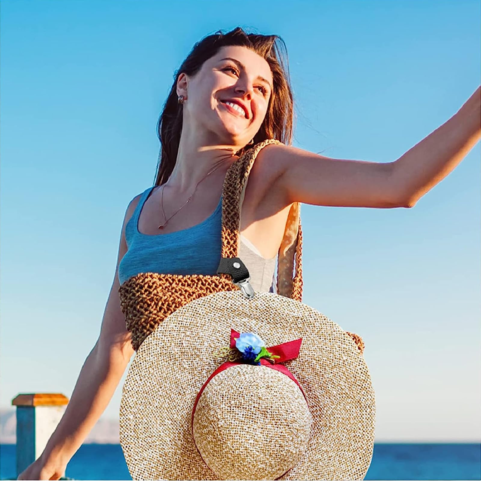 1 Pèce Pnce à Chapeau Vntage En Métal - Parfate Pour Les Voyages