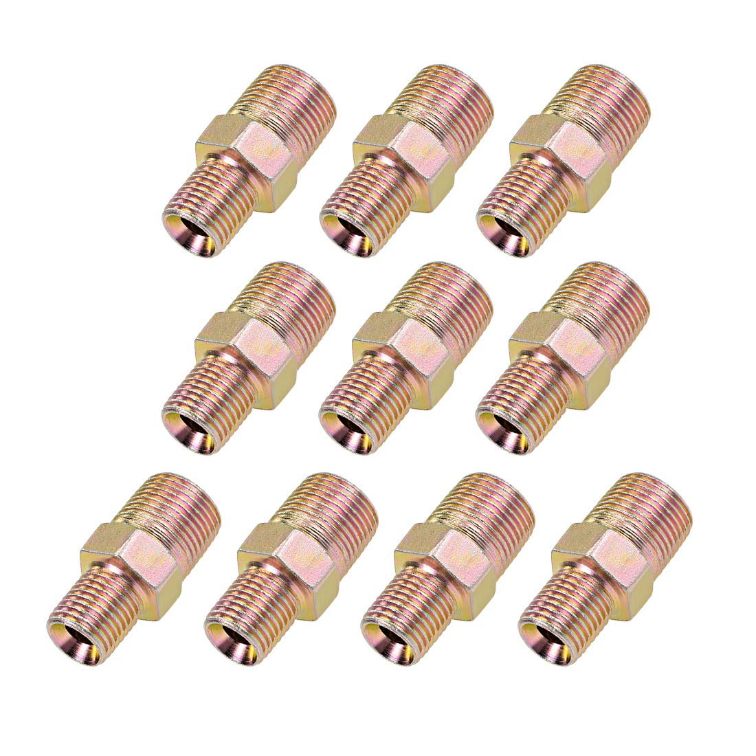 See full amazon price history chart for uxcell Reducing Pipe Fitting - Reducer Hex Nipple - 3/8 X 1/4 BSP Male Connector Zinc Finish Plating 10Pcs uxcell Reducing Pipe Fitting - Reducer Hex Nipple - 3/8 X 1/4 BSP Male Connector Zinc Finish Plating 10Pcs (B07ZVLZ2G6) Amazon Price History, Amazon Price Tracker