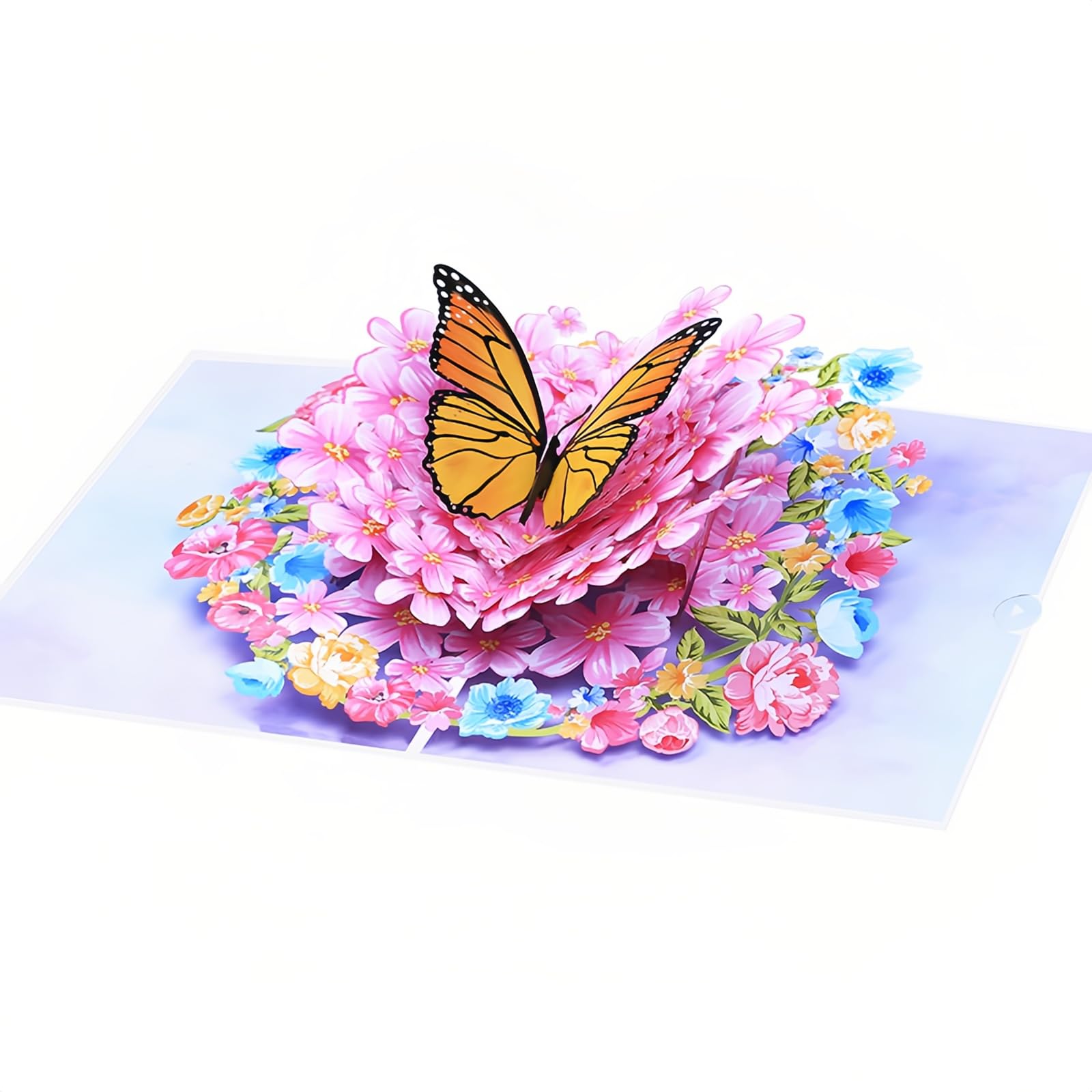 Steelhill 3D Pop Up Cards,Flower Greeting Cards for Women,Valentines Day Gifts Cards for Kids School,Card with Envelope for Mother's Day Thinking of You Card for Wife,Girlfriend(Flower card)