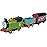 Thomas & Friends Motorized Toy Train Graffiti Percy Battery-Powered Engine with 2 Cargo Cars for Pretend Play Preschool Kids Ages 3+ Years