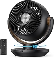 Dreo 11-Inch TurboPoly Desk Fan for Bedroom - 60ft Powerful Airflow, Remote Control, 90° Oscillation, Quiet 28dB, Whole Room Cooling
