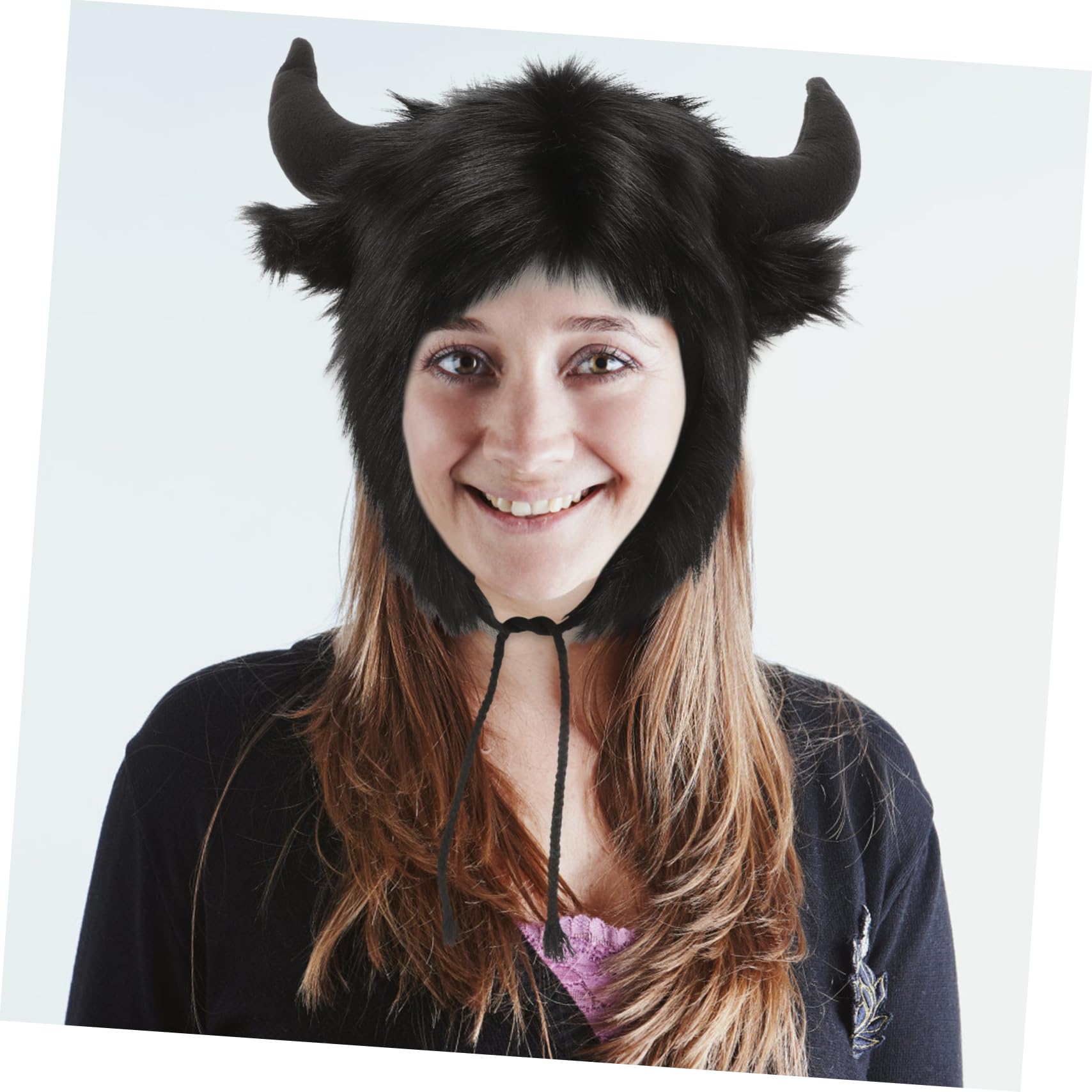 Homoyoyo Tapa Del Oído De Bocina Fiesta Divertido Sombrero Con Orejas De Animales Gorro De Disfraz De Animal Sombreros De Disfraces De Animales Sombrero De La Novedad Felpa Negro