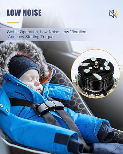 Miniatura 6 de OCPTY Compresor de aire acondicionado CO 10663AC para Honda CR-V 2.4L 2002-2006